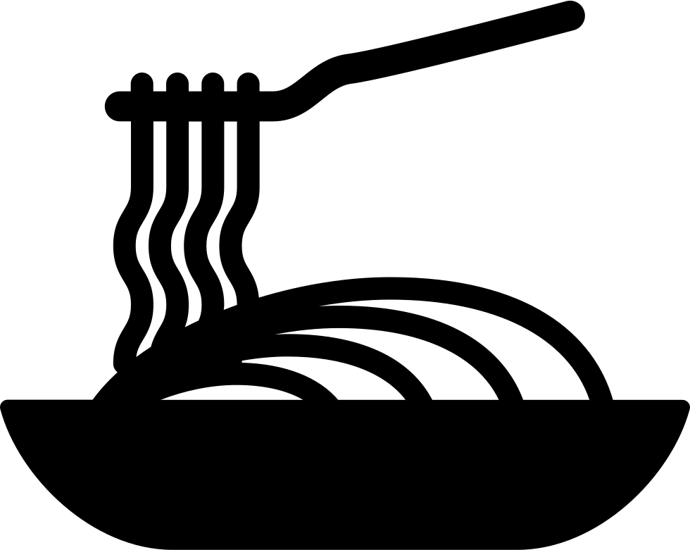 Dish Of Spaghetti Comments - Bowl Of Spaghetti Silhouette Png (980x781), Png Download