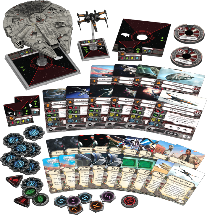 New Millenium Falcon For X-wing - Heroes Of The Resistance X Wing (700x727), Png Download