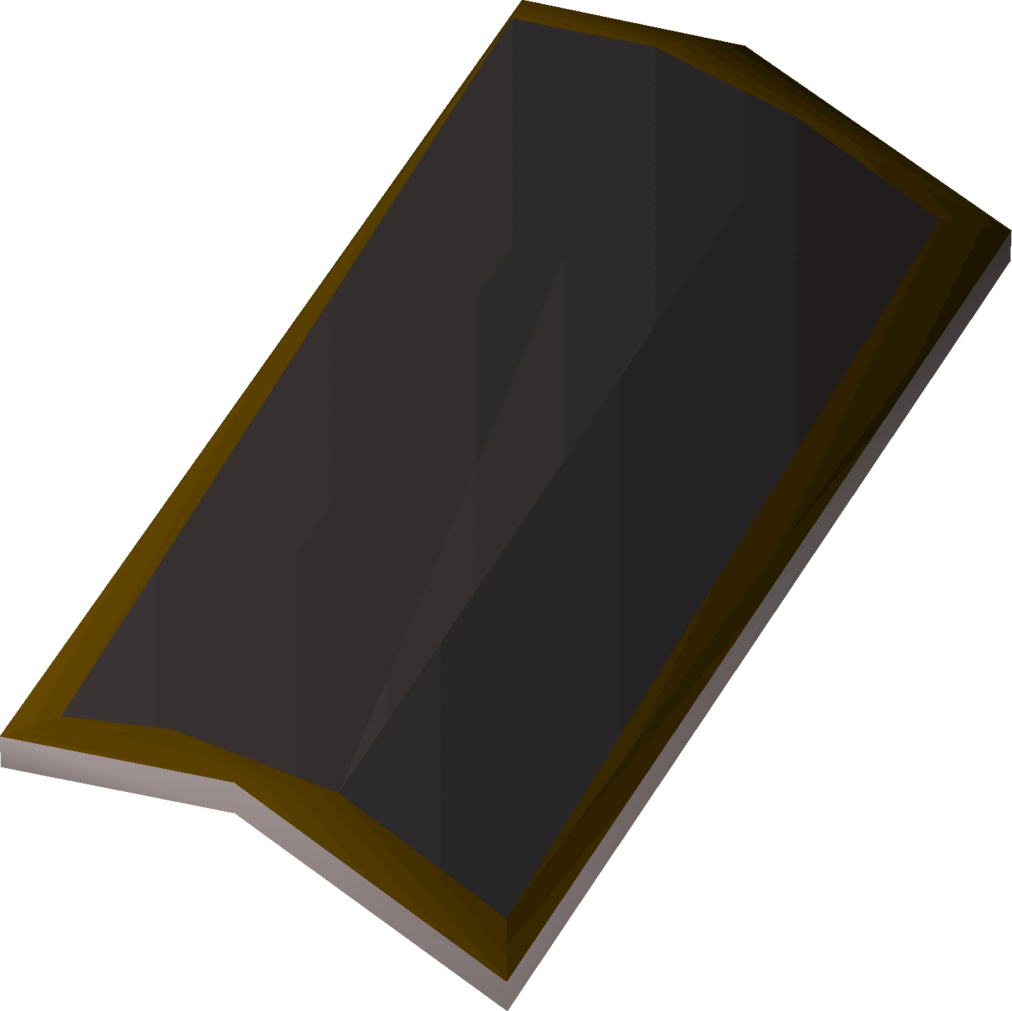 The Black Square Shield Is A Square Shield Made Of - Plywood (1447x1445), Png Download