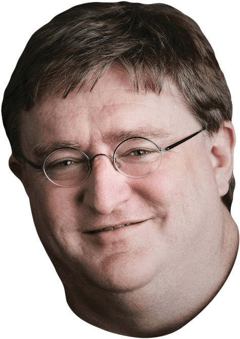 Smile Png Stickpng Memes - Gabe Newell (719x800), Png Download