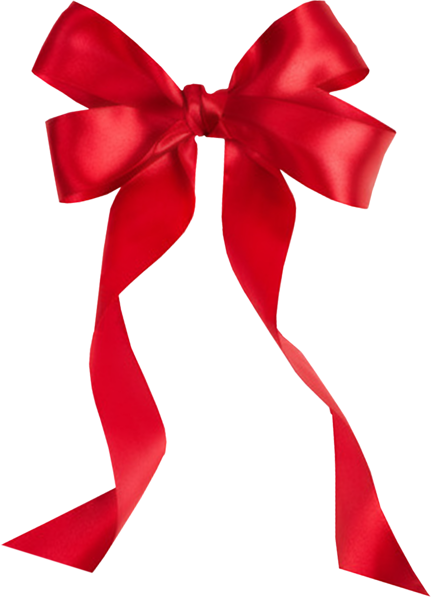 Npretty Bow Ribbo - Transparent Red Bow Free Clip Art (860x1192), Png Download