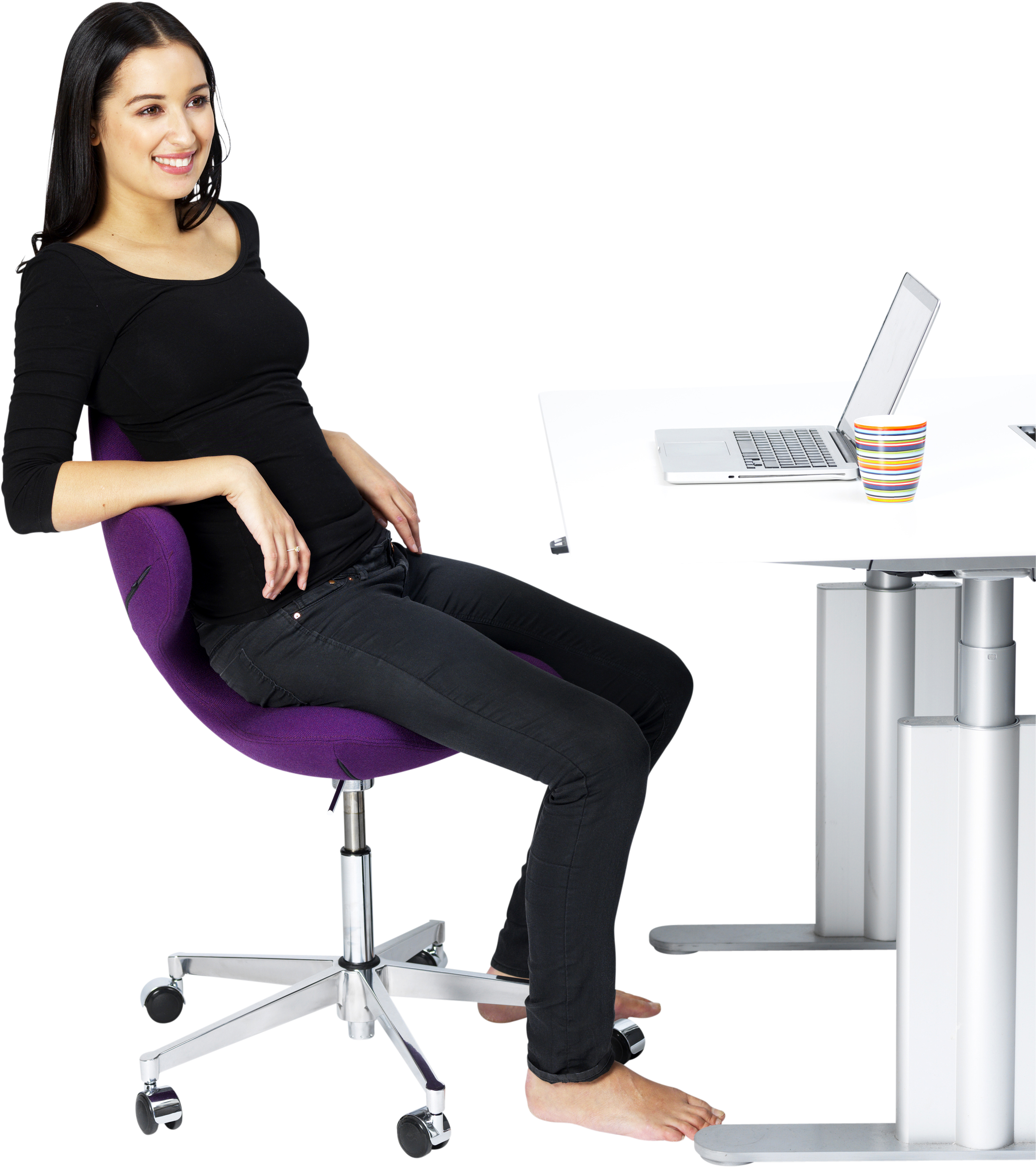 Person Sitting Png Person Sitting - Varier Active Saddle Seat Chair (2480x3543), Png Download