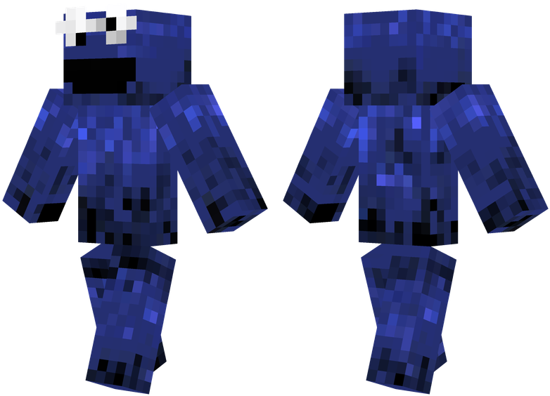 Cookie Monster - Minecraft Skin Tmnt Raph (804x576), Png Download