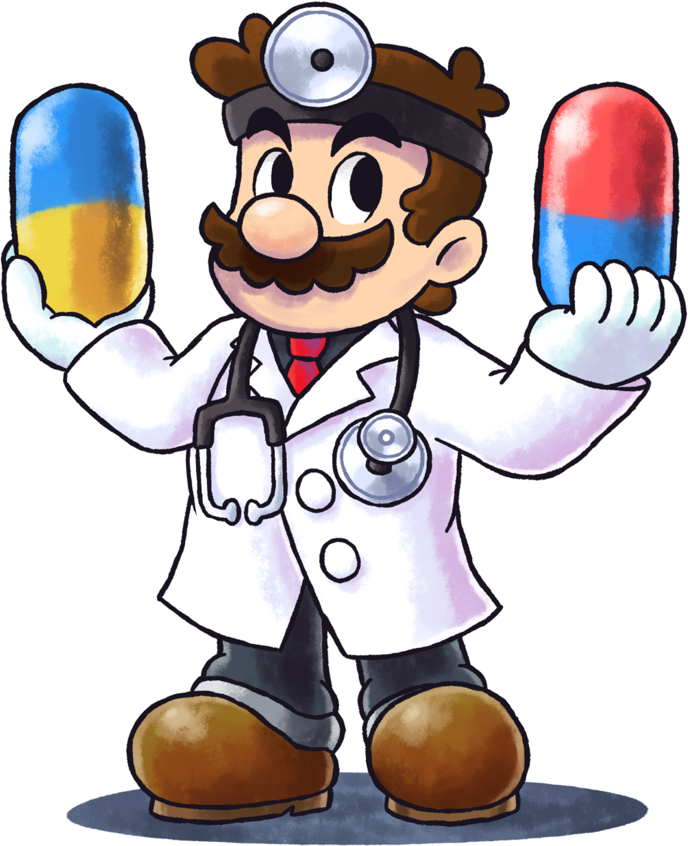 Mario And Luigi Dr Mario (1024x1249), Png Download