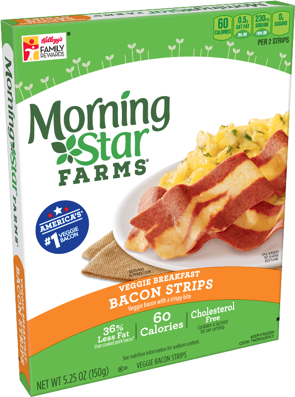 Morningstar Farms Bacon (800x800), Png Download