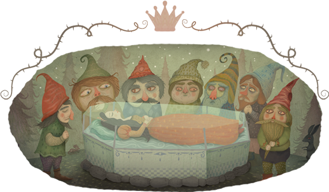 Illustrations For Grimms Fairy Tales (650x392), Png Download