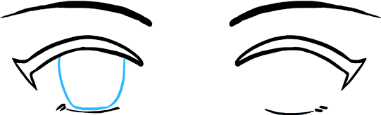How To Draw Anime Eyes - Drawing (680x678), Png Download