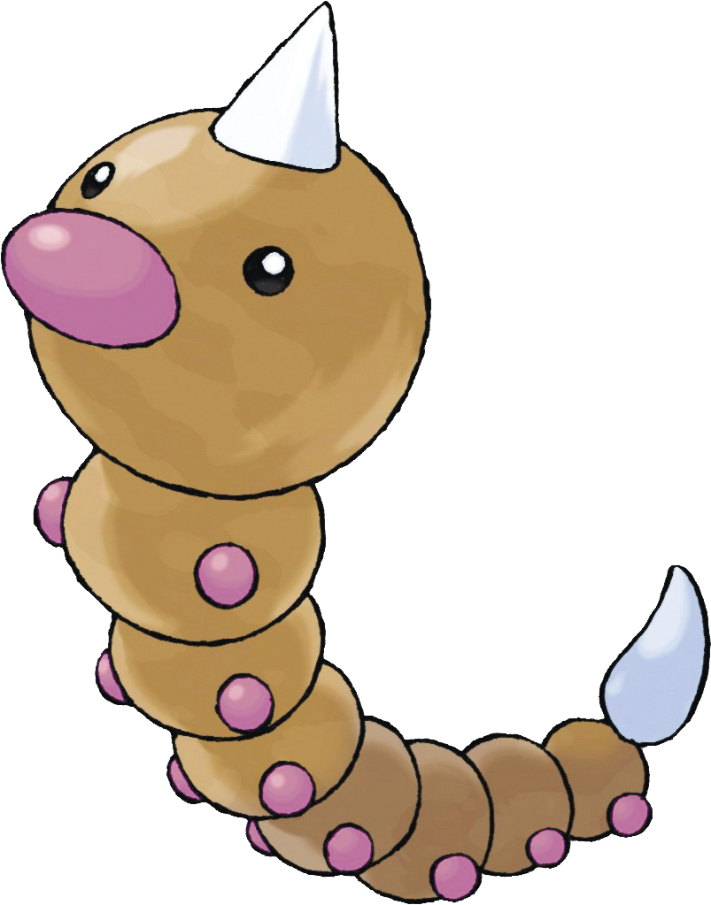Its Favorite Kinds Of Leaves From Those It Dislikes - Pokemon Weedle (1022x1022), Png Download