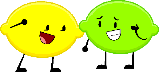 Lemon And Lime - Lemon (517x236), Png Download