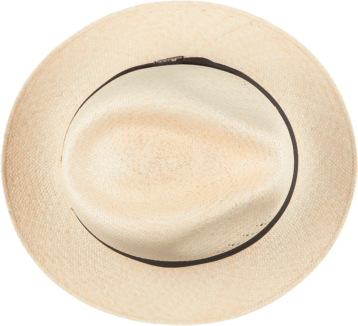 Wigéns Handwoven Trilby Panama Hat Black Ribbon Small - Plate (1575x1575), Png Download