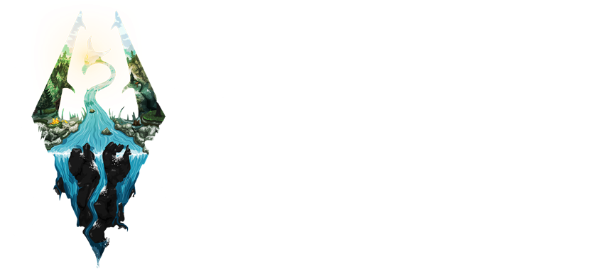 Replaces Vanilla Main Menu With A Simple Yet Beautiful - Redbubble Custom Skyrim Logo Hoodie (pullover) (900x400), Png Download