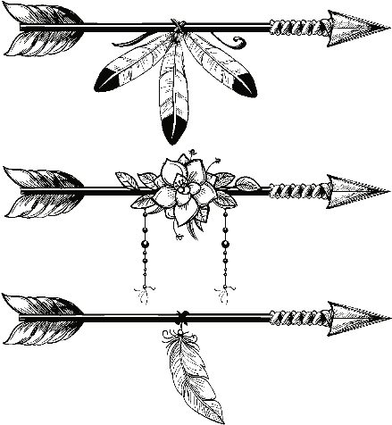 Arrow And Feather Svg (480x480), Png Download