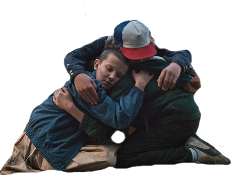 Share This Image - Stranger Things Cast Hugging (798x600), Png Download