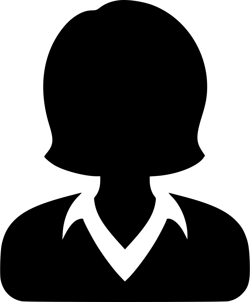 Png File Svg - Formal Woman Icon (812x980), Png Download