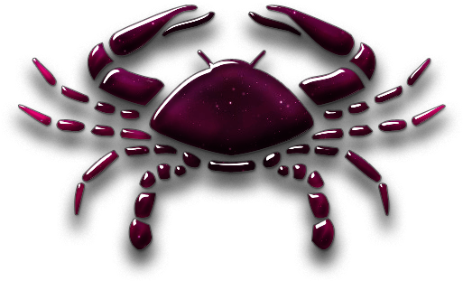 Crab Zodiac Icon - Cancer The Crab Note Cards (pk Of 20) (600x600), Png Download