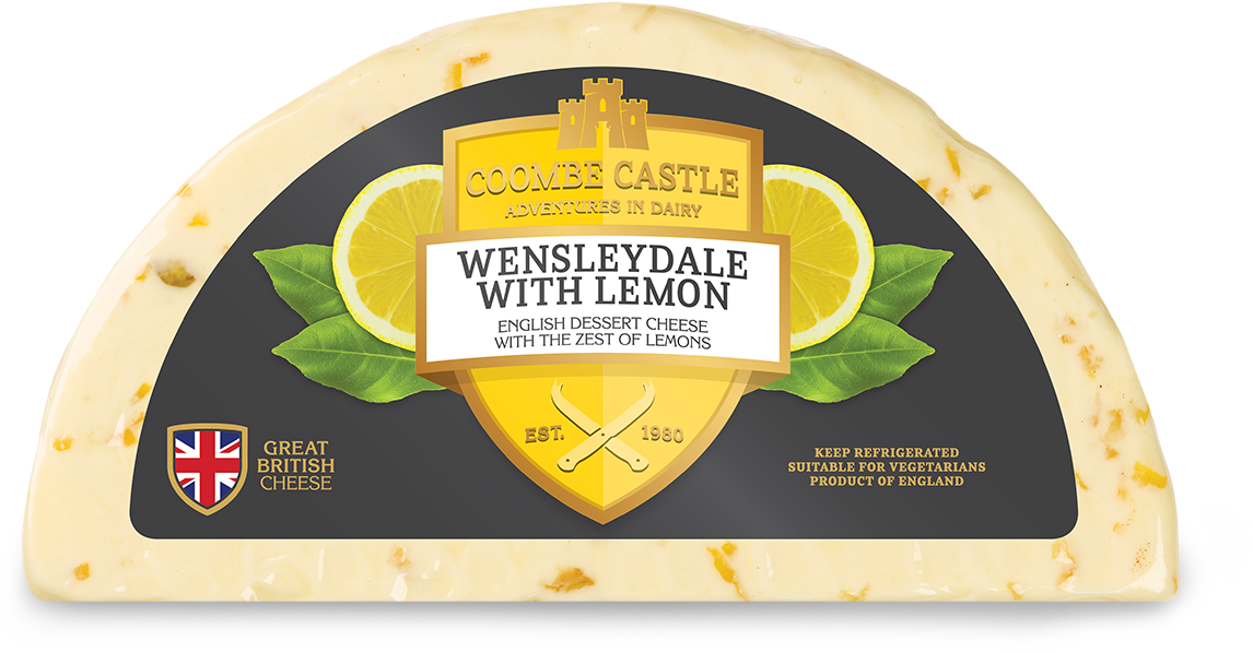 Usa Uk Coombe Castle International Sweet Blends Wensleydale - Wensleydale W Lemon (1220x683), Png Download
