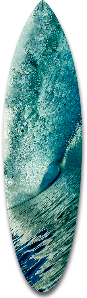 Big Blue Short Board - Surfing (303x1039), Png Download