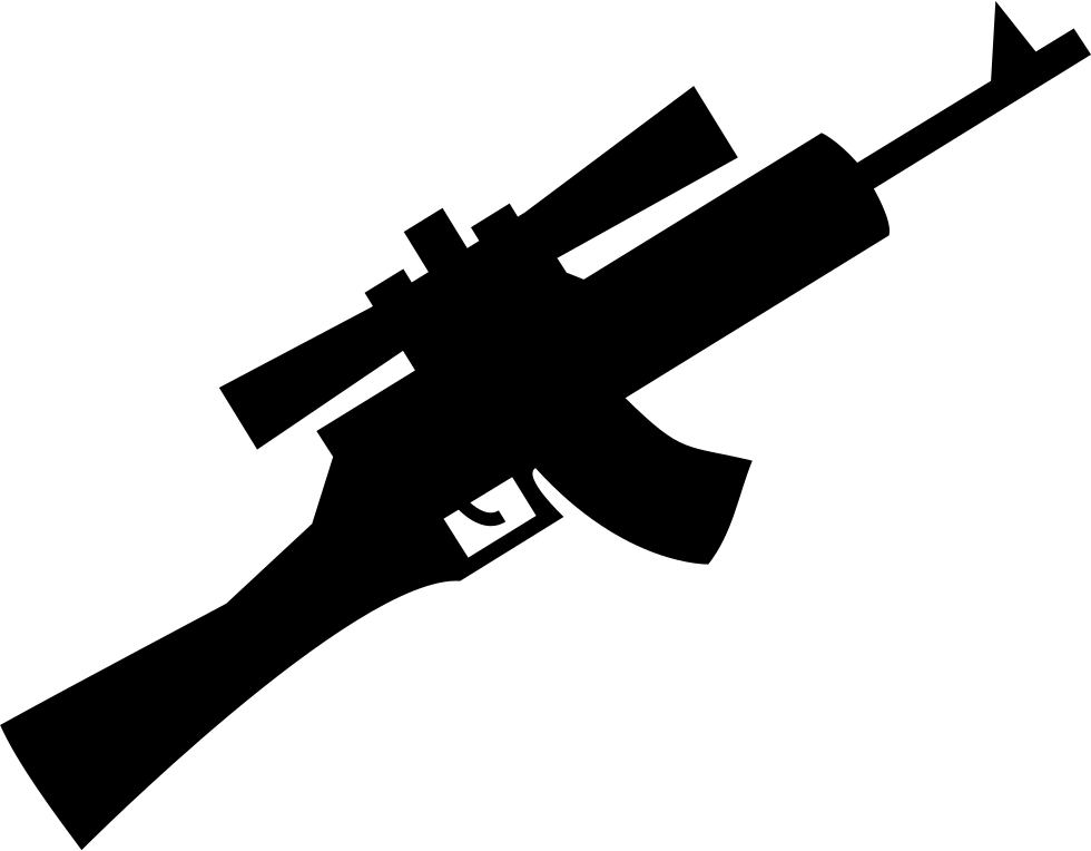 Png File - Assault Rifle Icon Png (980x764), Png Download