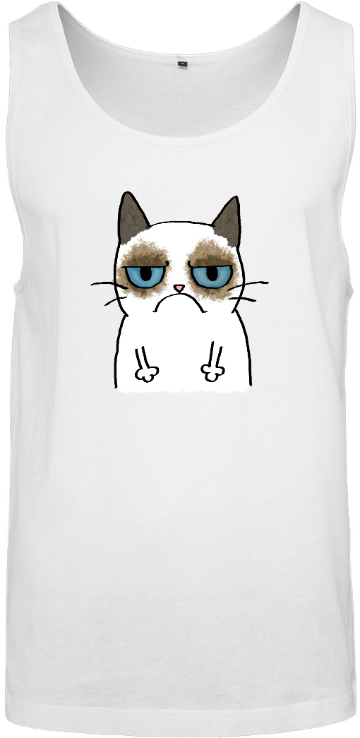 Le Lenny Face Tanktop Men White (350x350), Png Download