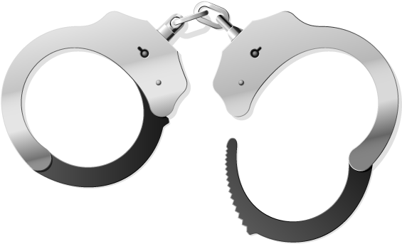 Silver Handcuffs Png Free Download - Free Images Of Handcuffs (626x626), Png Download