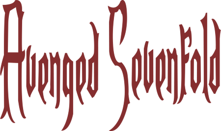 Avenged Sevenfold Logo - Avenged Sevenfold Name Logo (450x268), Png Download