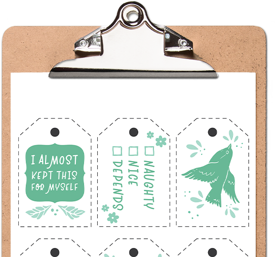 Add Personality To Your Holiday Gifts - Typography (543x509), Png Download