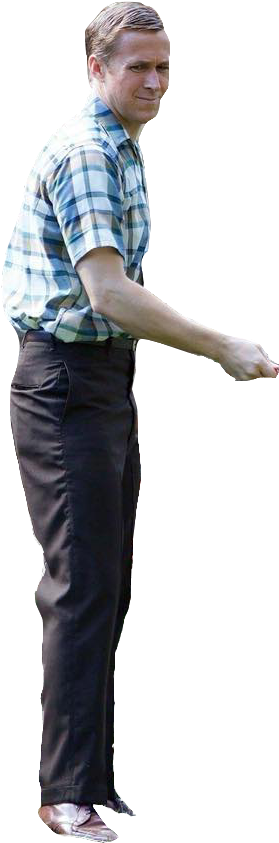 Personryan Gosling - Standing (746x960), Png Download