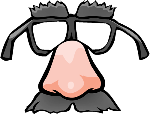 Máscara Óculos Com Nariz E Bigode E Óculos Png - Iq Test (500x380), Png Download