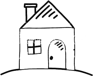 Stock Vector House Sketch 133297865 - House Sketch Vector Png (450x338), Png Download