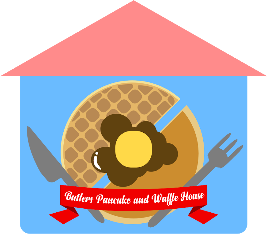 Butters Waffle And Pancake House - Pancake House (925x925), Png Download