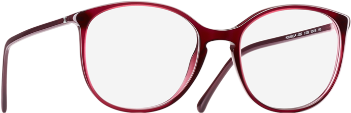 Óculos De Grau Redondo, Acetato-vermelho - Glasses (846x1080), Png Download