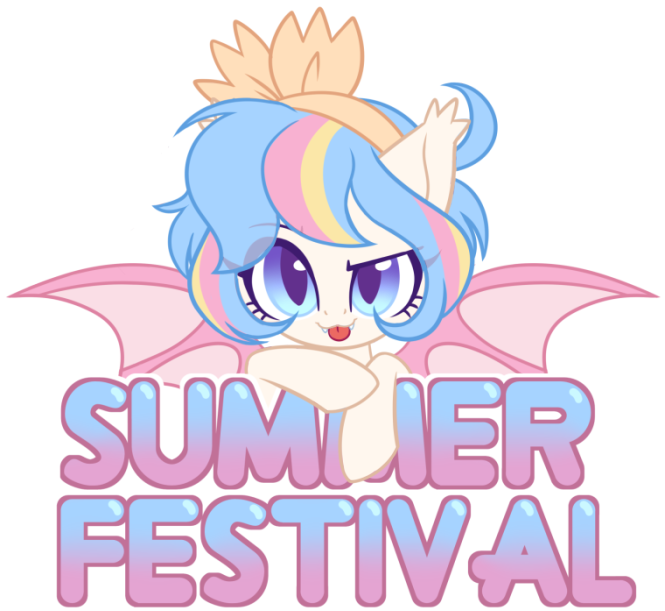 Taesuga, Bat Pony, Bow, Cute, Cute Little Fangs, Ear - Cartoon (700x634), Png Download