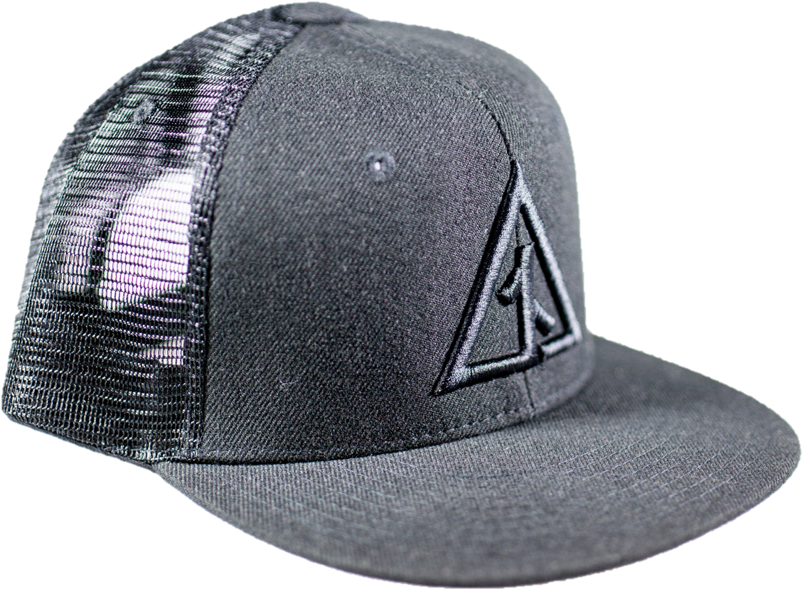Canvas Cutter Hat - Trucker Cap Grey (1650x1100), Png Download
