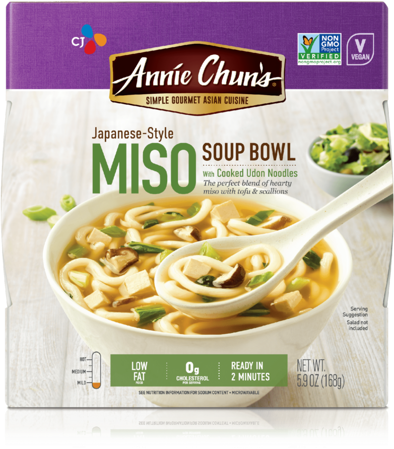 Japanese-style Miso Soup Bowl - Annie Chun's Miso Soup (980x980), Png Download