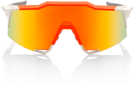 Oculos 100% Speedcraft Ll Branco/laranja - 100 Percent Speedcraft Short Lens Sunglasses White/orange (540x728), Png Download