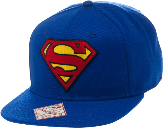 Classic Superman Logo Snapback Hat - Dc Comics Superman Logo Snapback Hat (573x573), Png Download