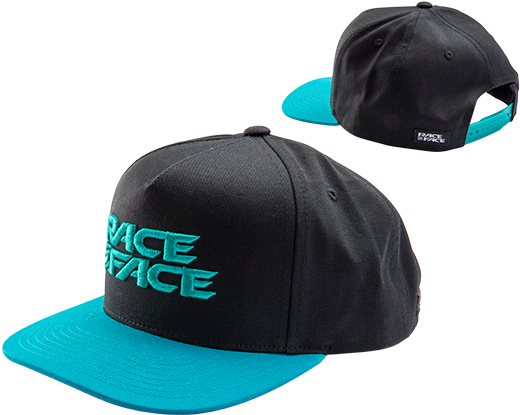 Porter Snap Back Hat - Race Face Porter Snap Back 2017 Black/teal (760x444), Png Download