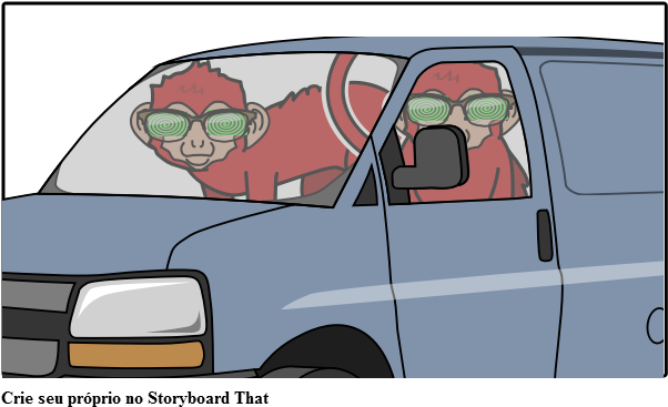 Red Monkeys Em Furgões Use Óculos Xray - Vans (621x385), Png Download