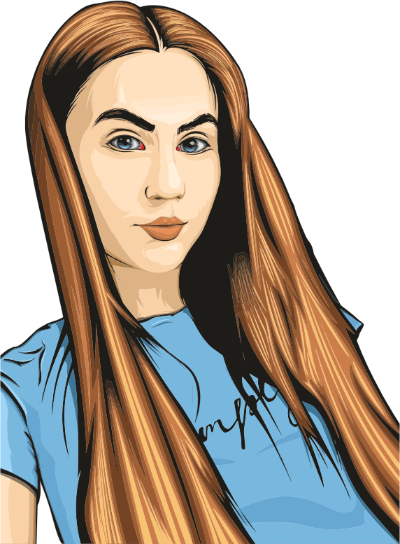 Medium Image - Girl With Long Hair Clipart (572x777), Png Download