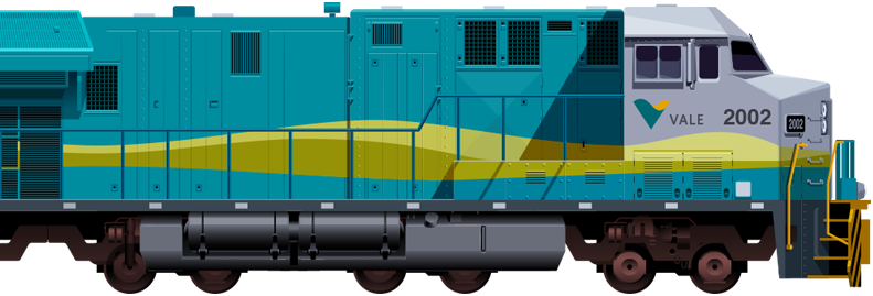 Front Trem - Vale Do Rio Doce Trem (791x269), Png Download