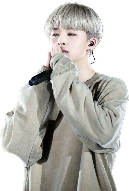 Jimin Grey Hair Png (565x853), Png Download