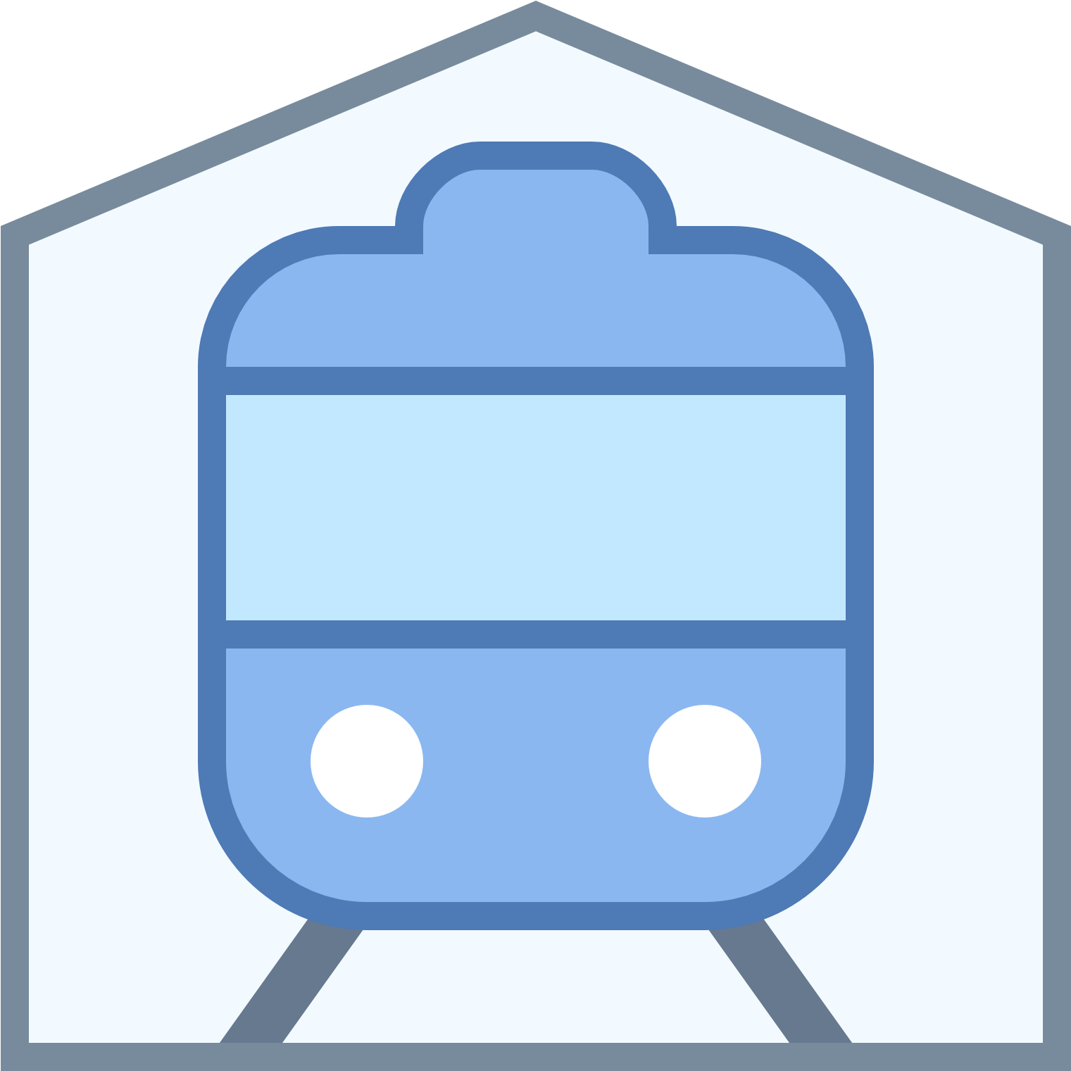 Railway Station Clipart Front - Icon (1600x1600), Png Download