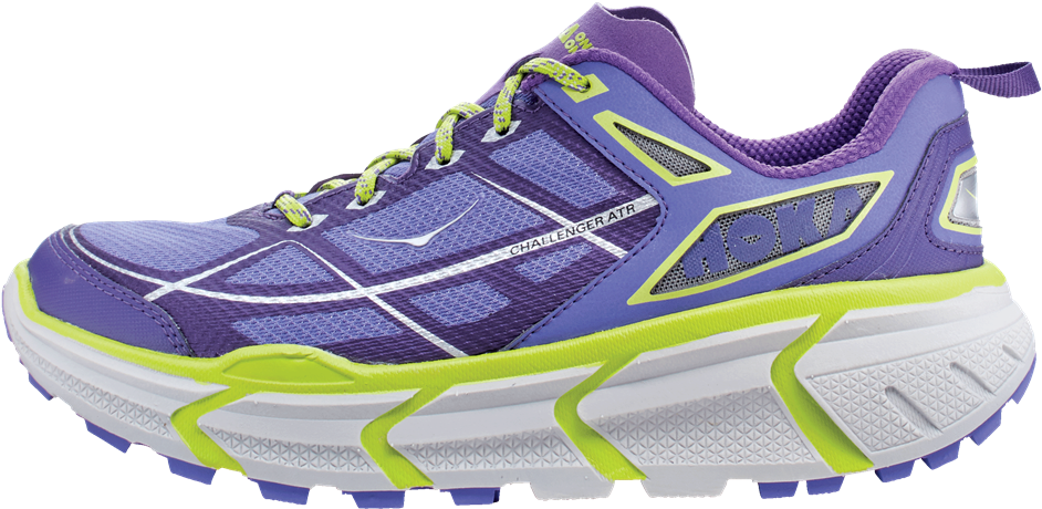 Rotating Shoes Like This Will Go A Long Way To Help - Hoka One One Challenger Atr Black/green Flash - Green (1024x520), Png Download