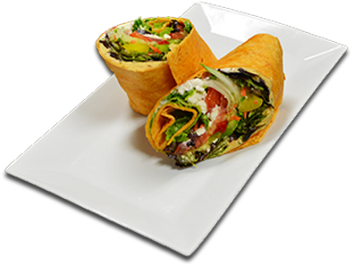 Mediterranean Hummus Wrap - Mission Burrito (400x400), Png Download