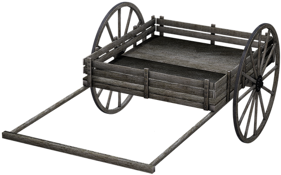 Cart, Wooden Cart, Dare, Isolated - Wooden Cart Png (640x480), Png Download