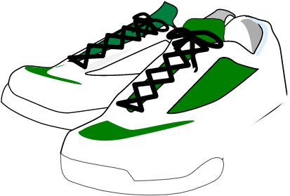 Green Cheer Shoe Image - Shoes Clip Art (640x480), Png Download