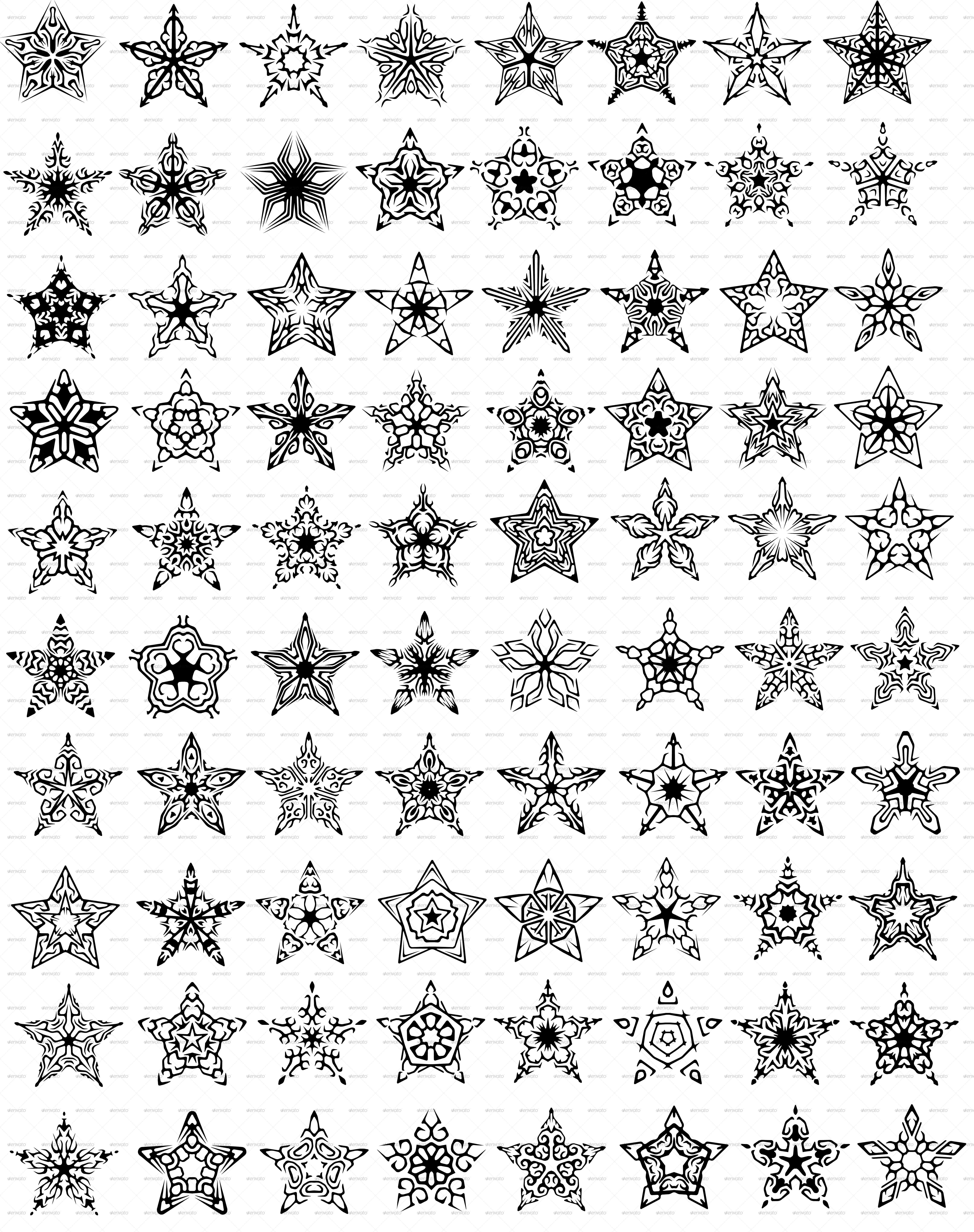 Thumb Image - Small Tattoo Icons (5649x7142), Png Download