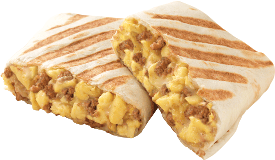 Sausage, Egg, & Cheese Grilled Wrap - Sausage (560x560), Png Download