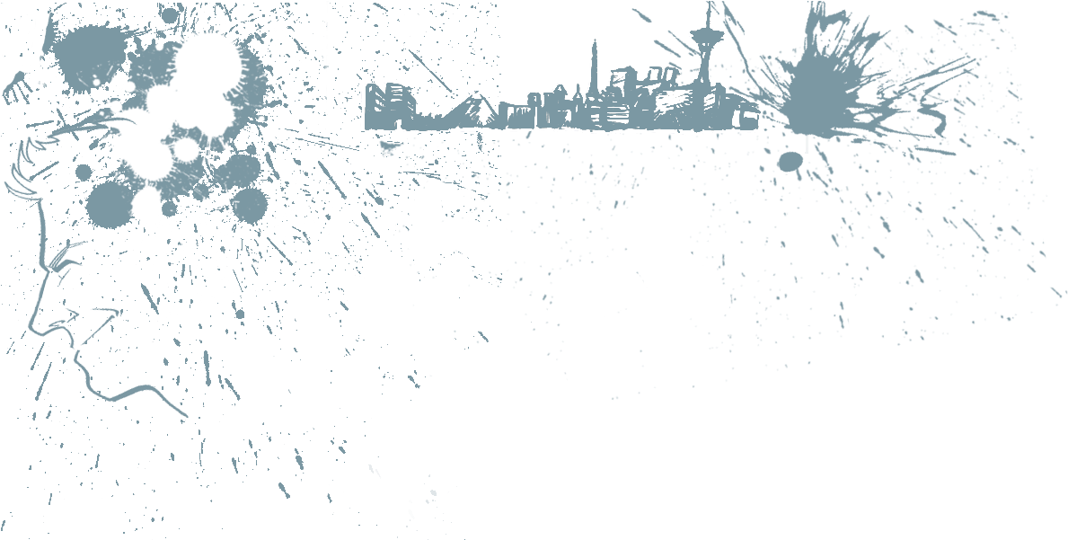 Splatter City 6 - Paint Splatter Texture (1210x600), Png Download