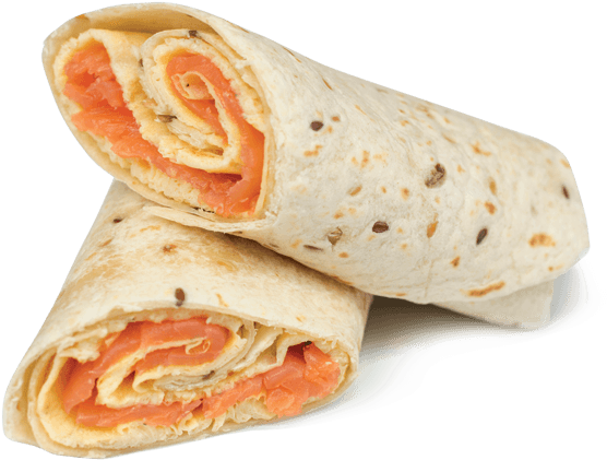 Salmon Egg Wrap - Salmon And Egg Wrap (600x600), Png Download